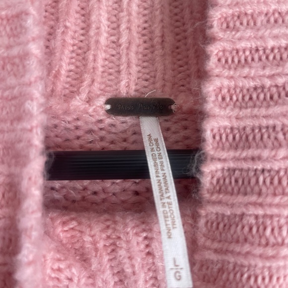Free People Bradley Turtleneck Pullover Sweater Pink - Picture 6 of 7